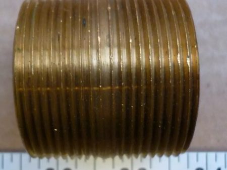 1-1/2" x 1-3/4" Brass Nipple Fitting